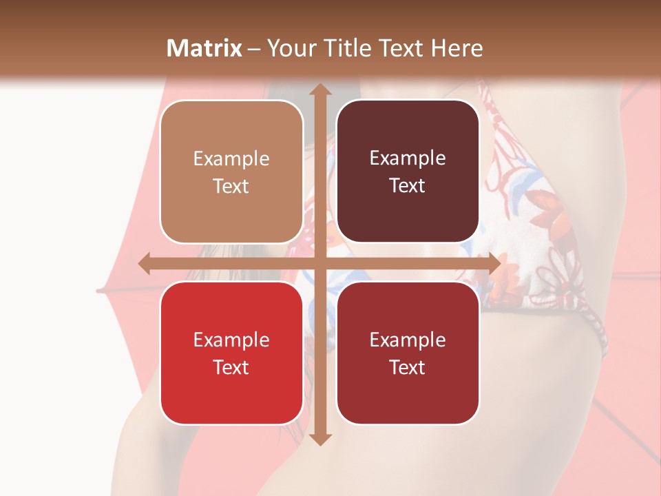 Swimwear Gorgeous Portrait PowerPoint Template