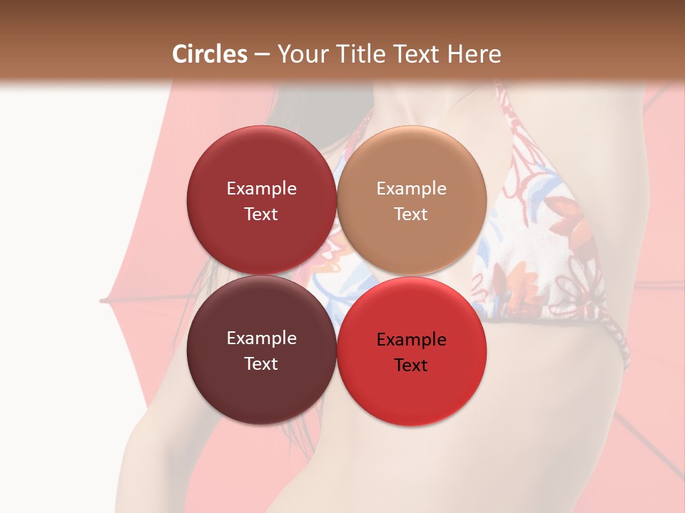 Swimwear Gorgeous Portrait PowerPoint Template