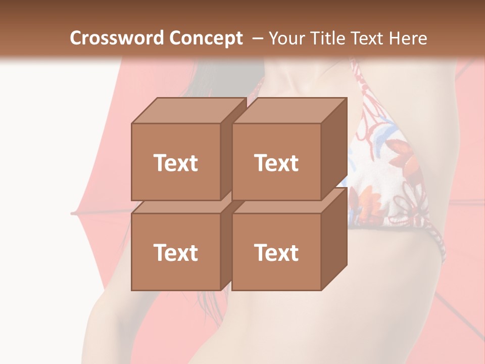 Swimwear Gorgeous Portrait PowerPoint Template