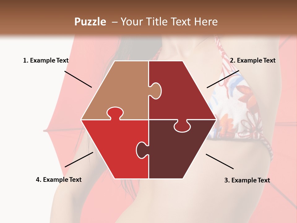 Swimwear Gorgeous Portrait PowerPoint Template