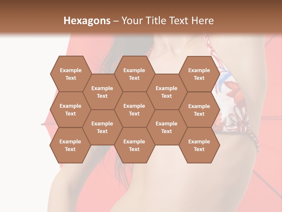 Swimwear Gorgeous Portrait PowerPoint Template