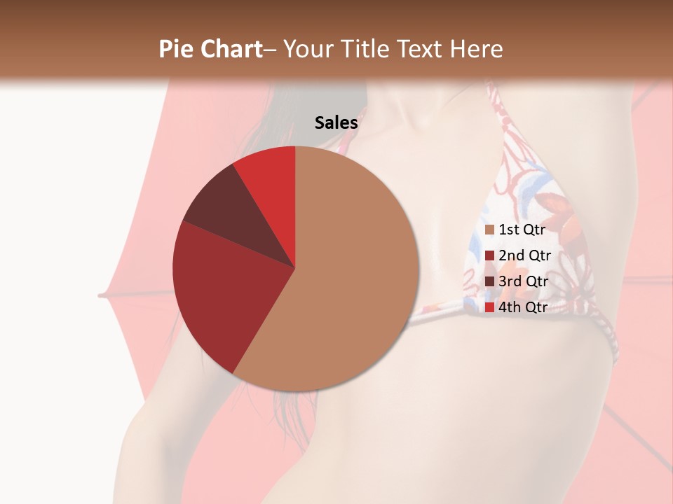 Swimwear Gorgeous Portrait PowerPoint Template