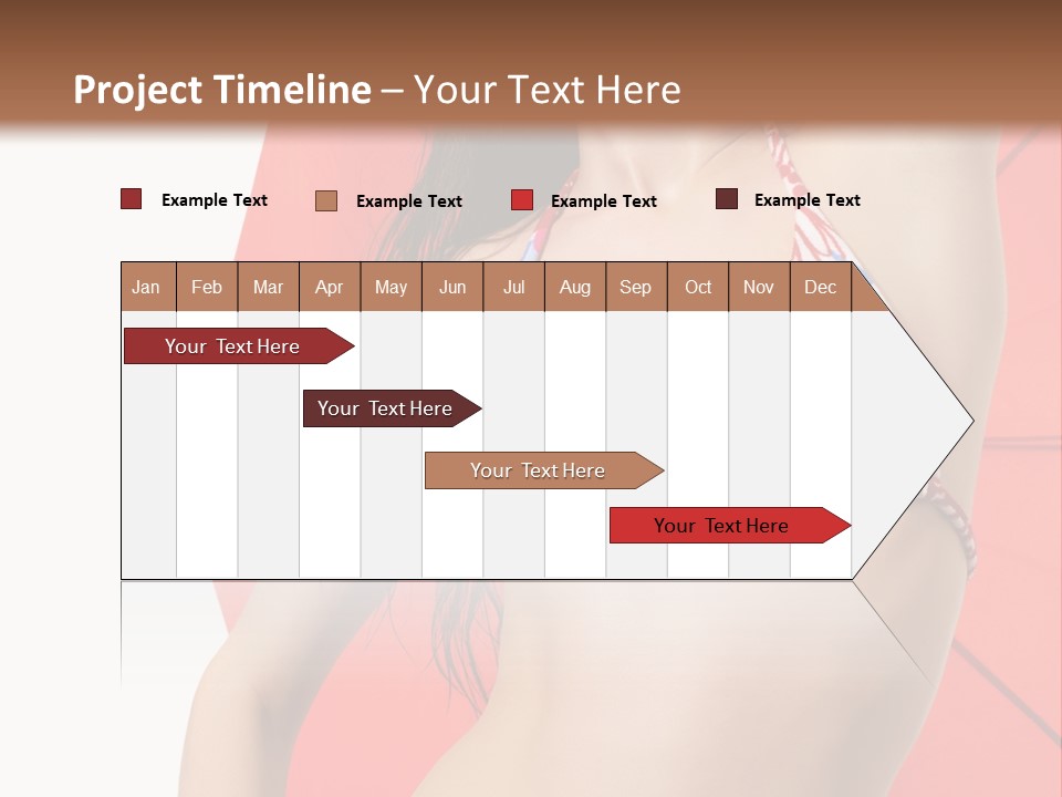 Swimwear Gorgeous Portrait PowerPoint Template