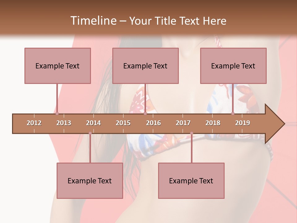 Swimwear Gorgeous Portrait PowerPoint Template