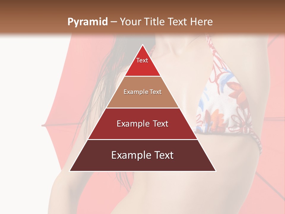 Swimwear Gorgeous Portrait PowerPoint Template