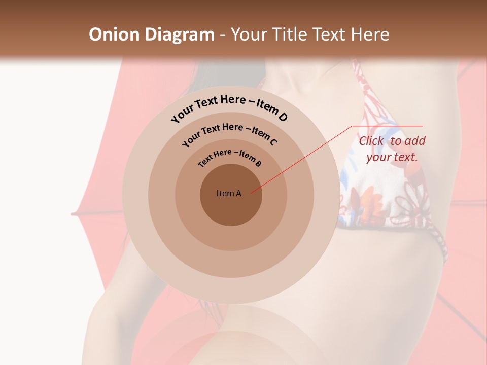 Swimwear Gorgeous Portrait PowerPoint Template