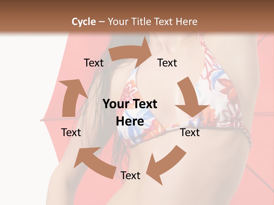 Swimwear Gorgeous Portrait PowerPoint Template