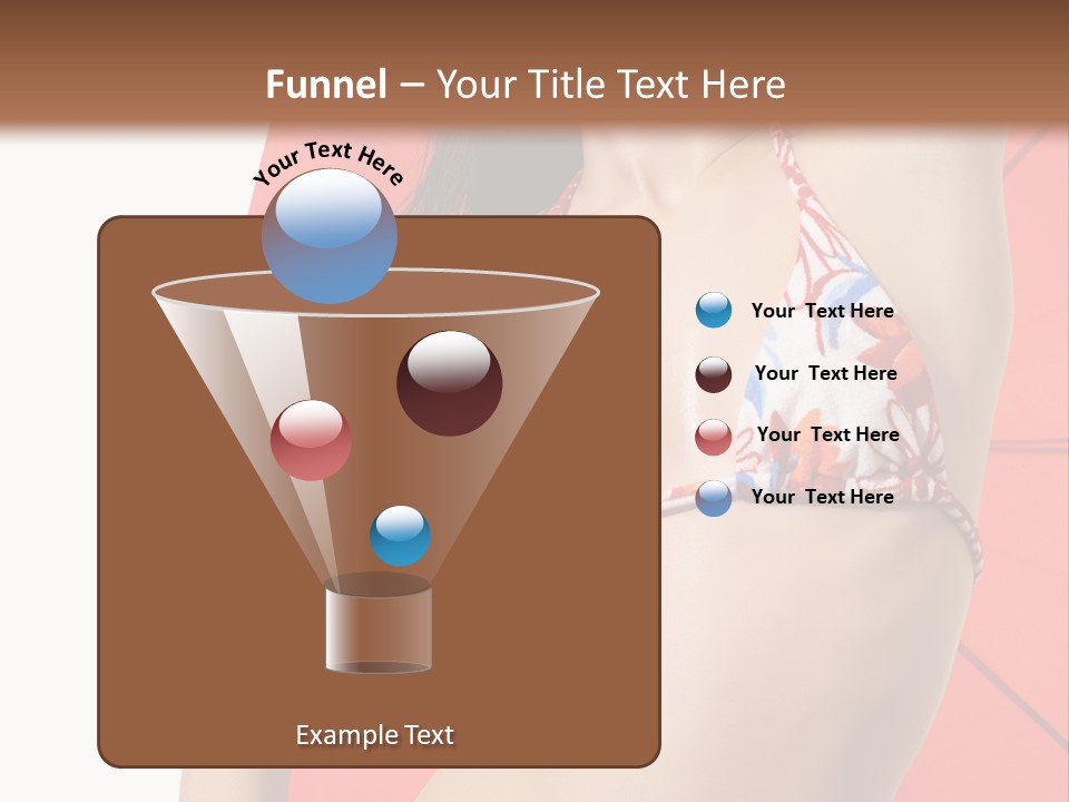 Swimwear Gorgeous Portrait PowerPoint Template