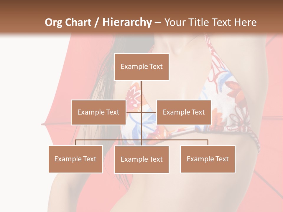 Swimwear Gorgeous Portrait PowerPoint Template