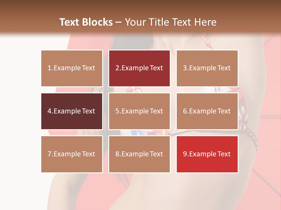 Swimwear Gorgeous Portrait PowerPoint Template