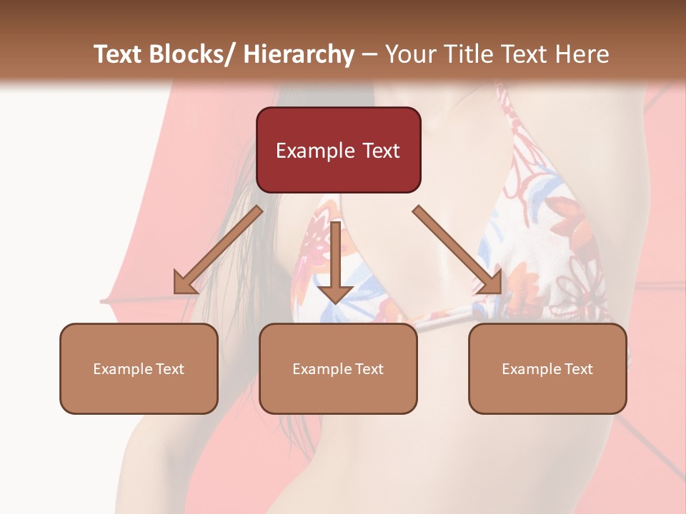 Swimwear Gorgeous Portrait PowerPoint Template