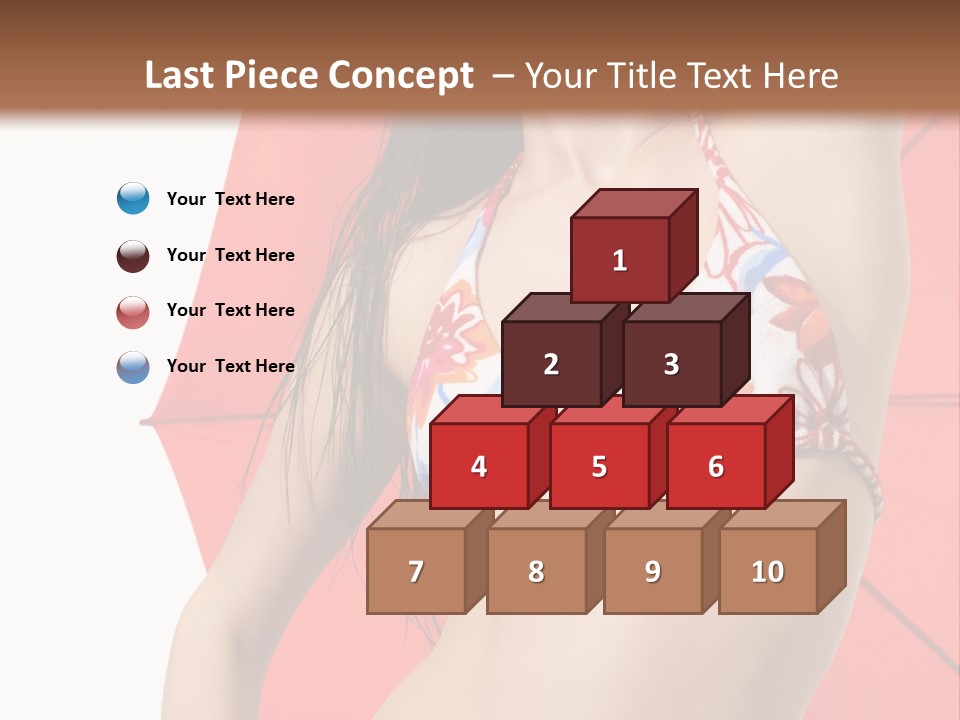 Swimwear Gorgeous Portrait PowerPoint Template