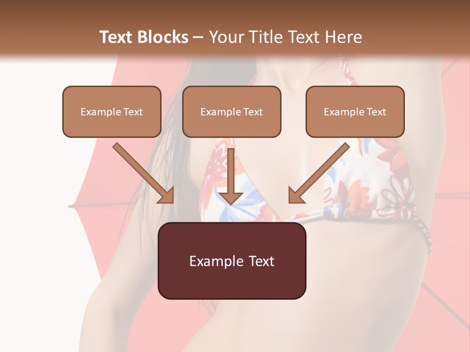 Swimwear Gorgeous Portrait PowerPoint Template