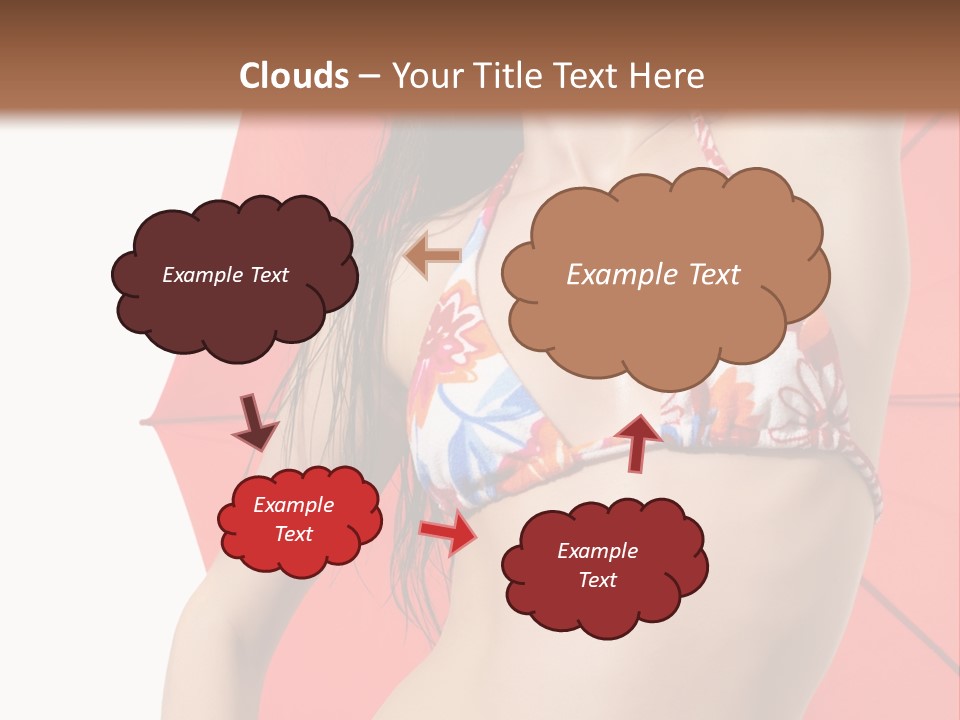 Swimwear Gorgeous Portrait PowerPoint Template