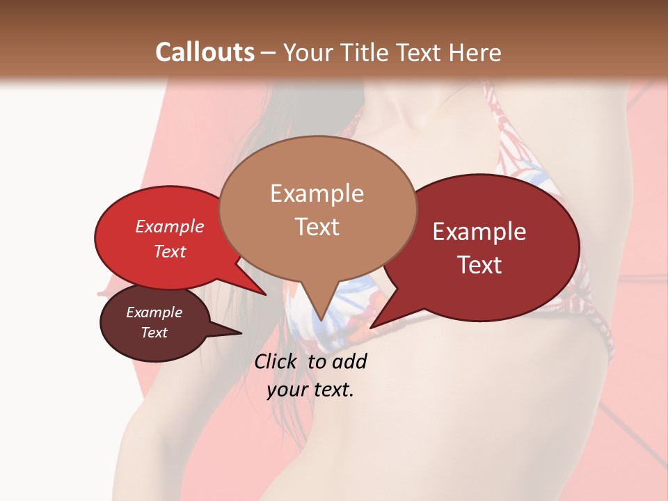 Swimwear Gorgeous Portrait PowerPoint Template