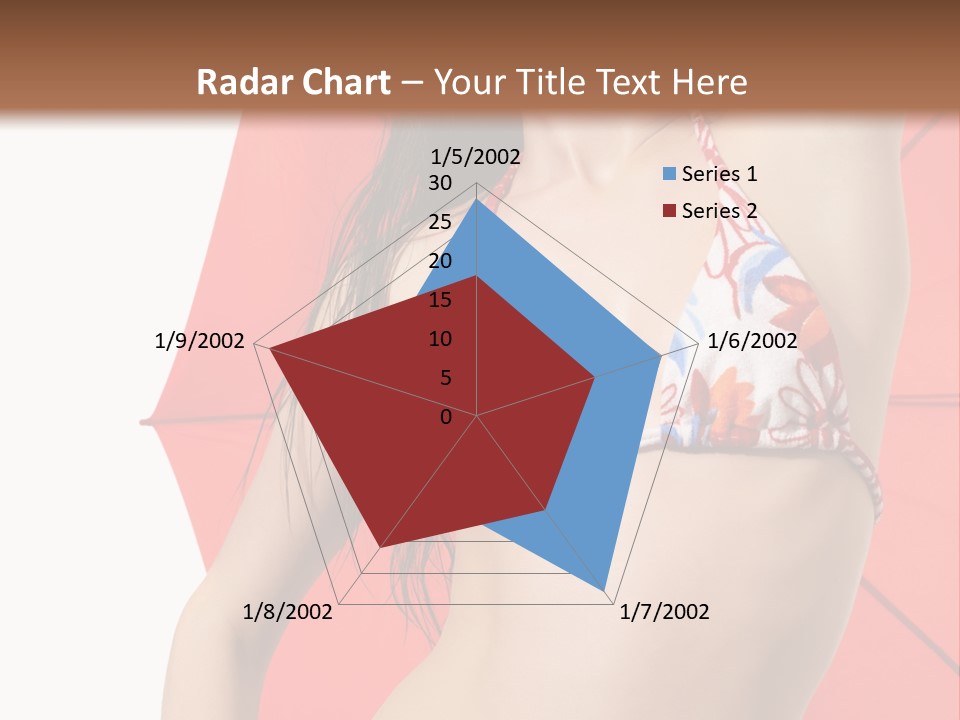 Swimwear Gorgeous Portrait PowerPoint Template