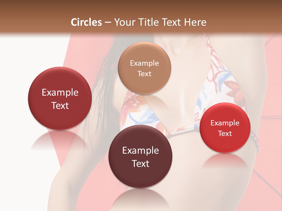 Swimwear Gorgeous Portrait PowerPoint Template