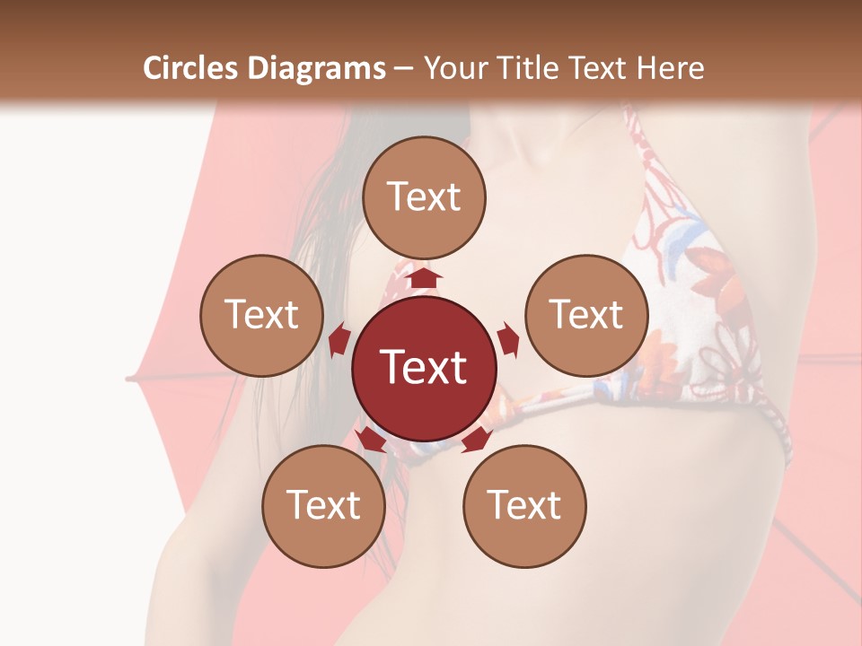 Swimwear Gorgeous Portrait PowerPoint Template