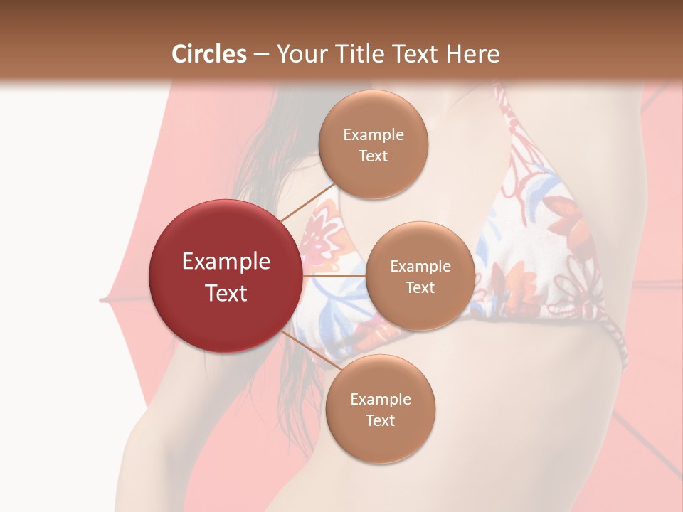 Swimwear Gorgeous Portrait PowerPoint Template