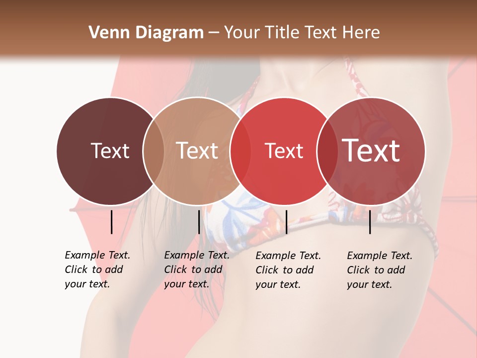 Swimwear Gorgeous Portrait PowerPoint Template