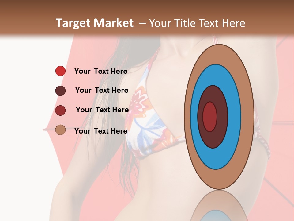 Swimwear Gorgeous Portrait PowerPoint Template