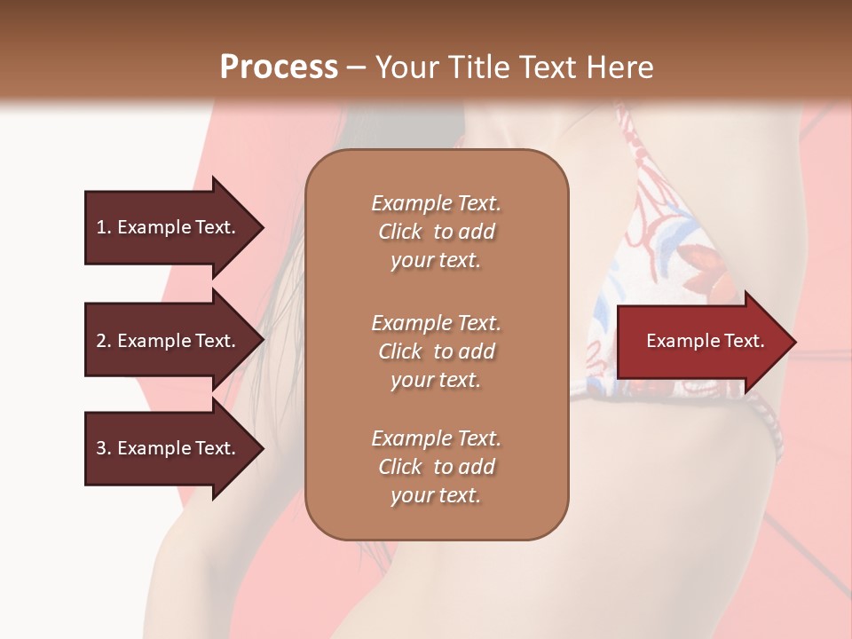 Swimwear Gorgeous Portrait PowerPoint Template