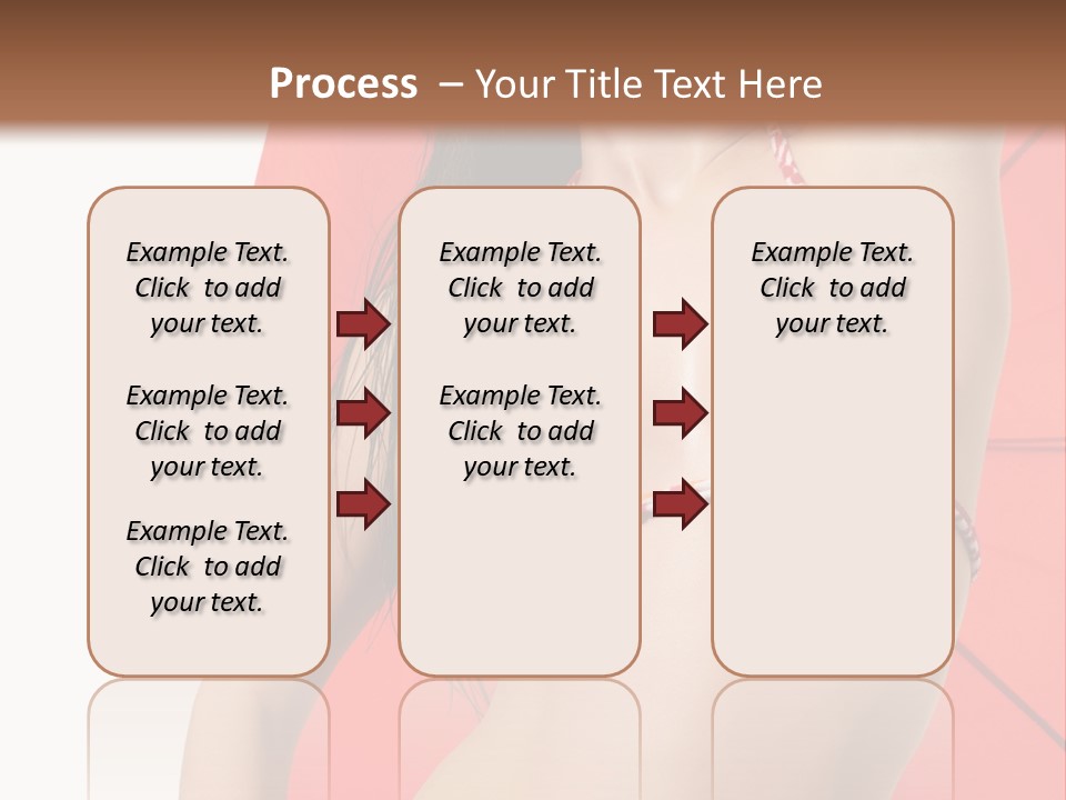 Swimwear Gorgeous Portrait PowerPoint Template