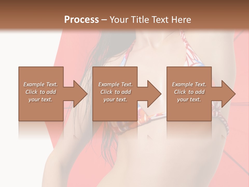 Swimwear Gorgeous Portrait PowerPoint Template