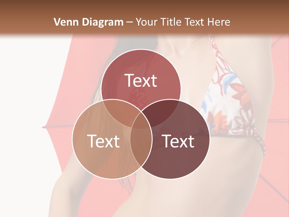 Swimwear Gorgeous Portrait PowerPoint Template