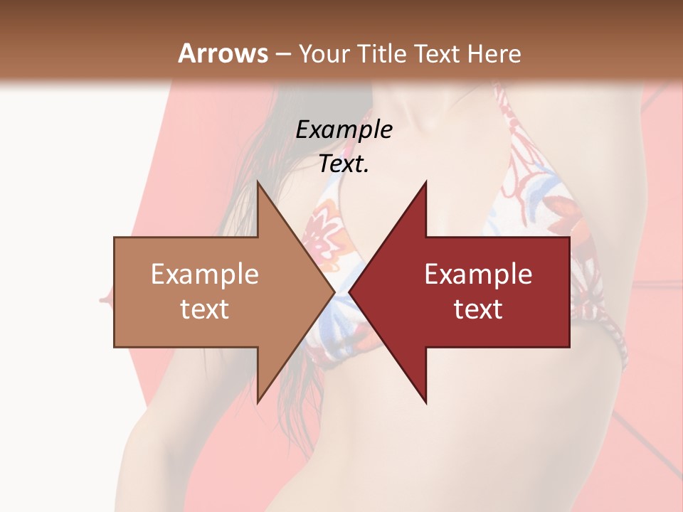 Swimwear Gorgeous Portrait PowerPoint Template