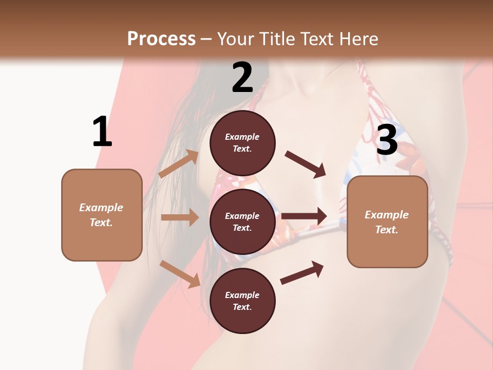 Swimwear Gorgeous Portrait PowerPoint Template