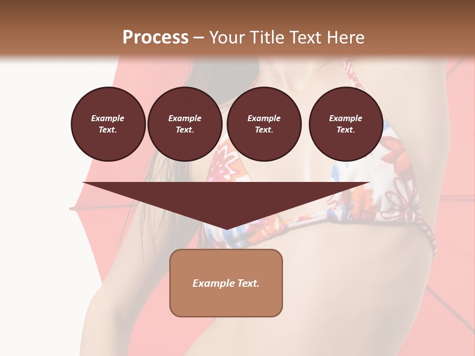 Swimwear Gorgeous Portrait PowerPoint Template