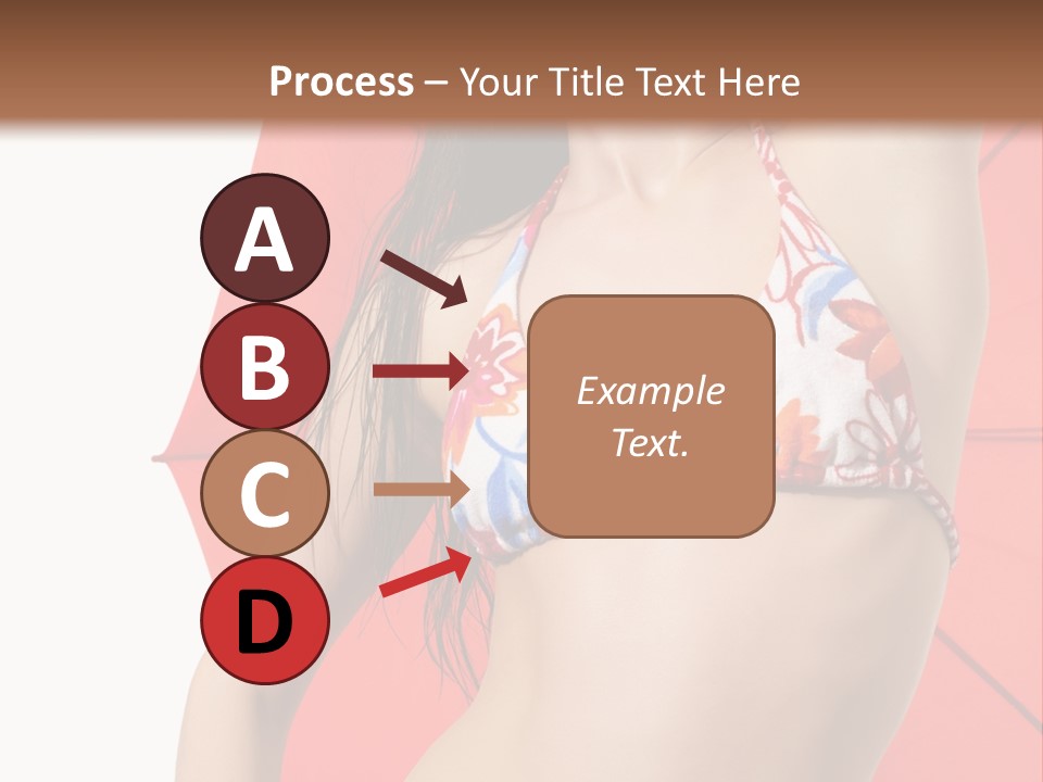 Swimwear Gorgeous Portrait PowerPoint Template