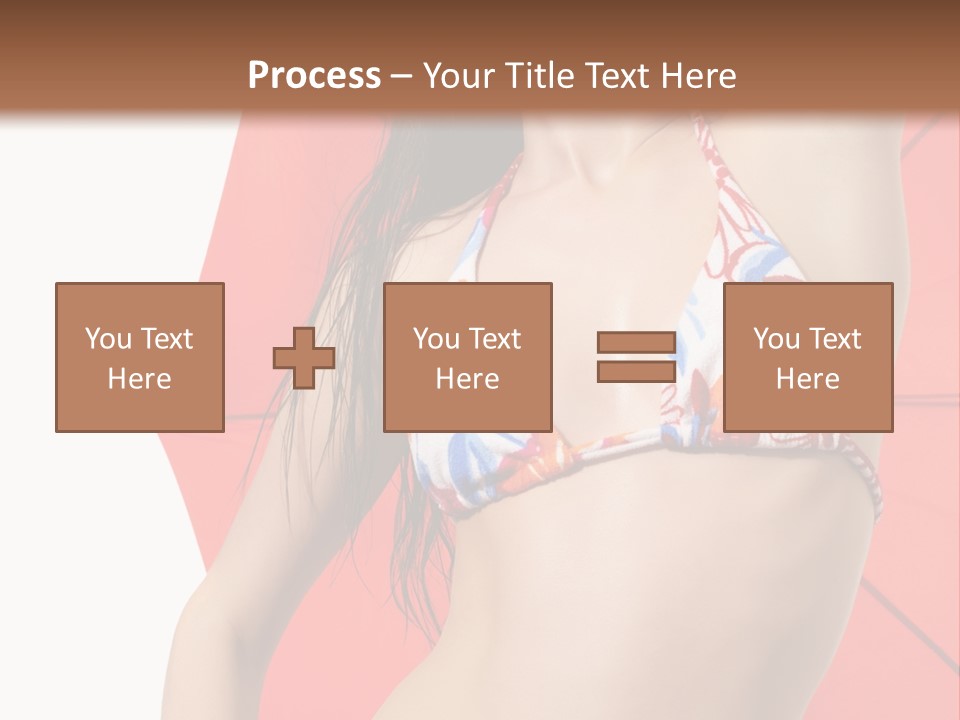 Swimwear Gorgeous Portrait PowerPoint Template