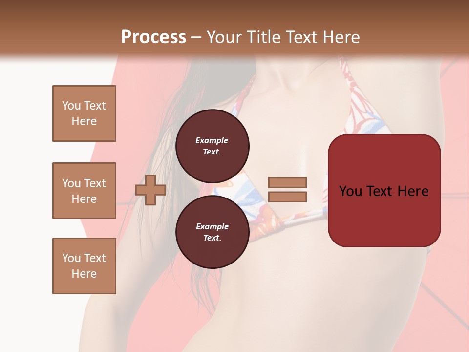 Swimwear Gorgeous Portrait PowerPoint Template