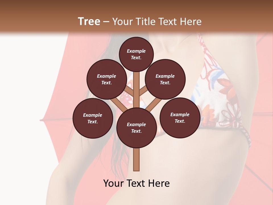 Swimwear Gorgeous Portrait PowerPoint Template