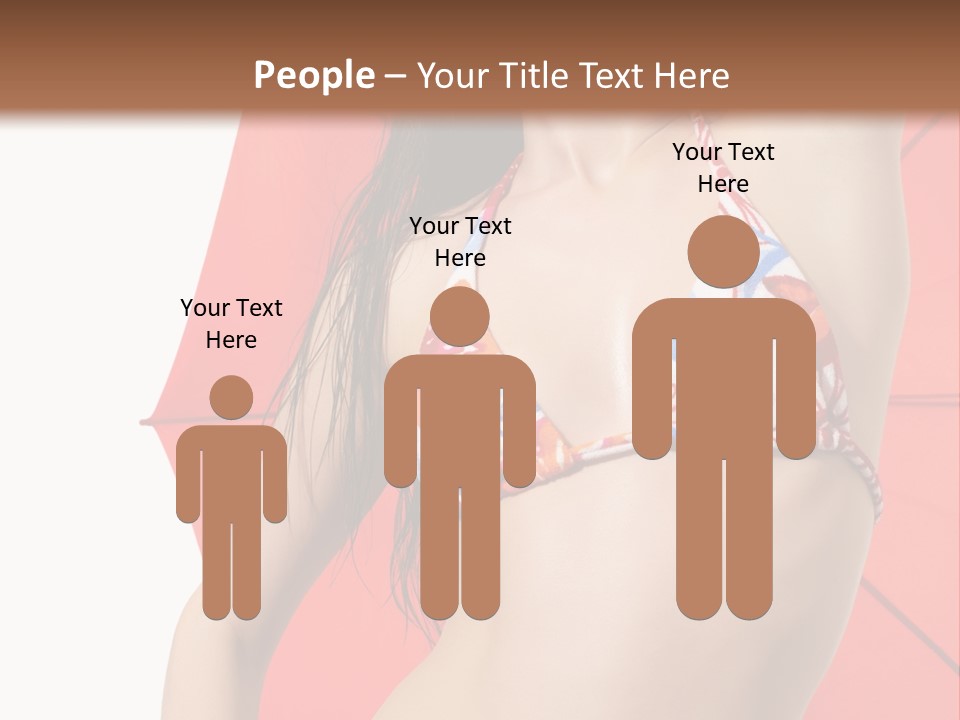 Swimwear Gorgeous Portrait PowerPoint Template