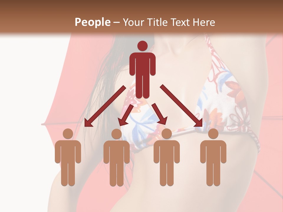 Swimwear Gorgeous Portrait PowerPoint Template