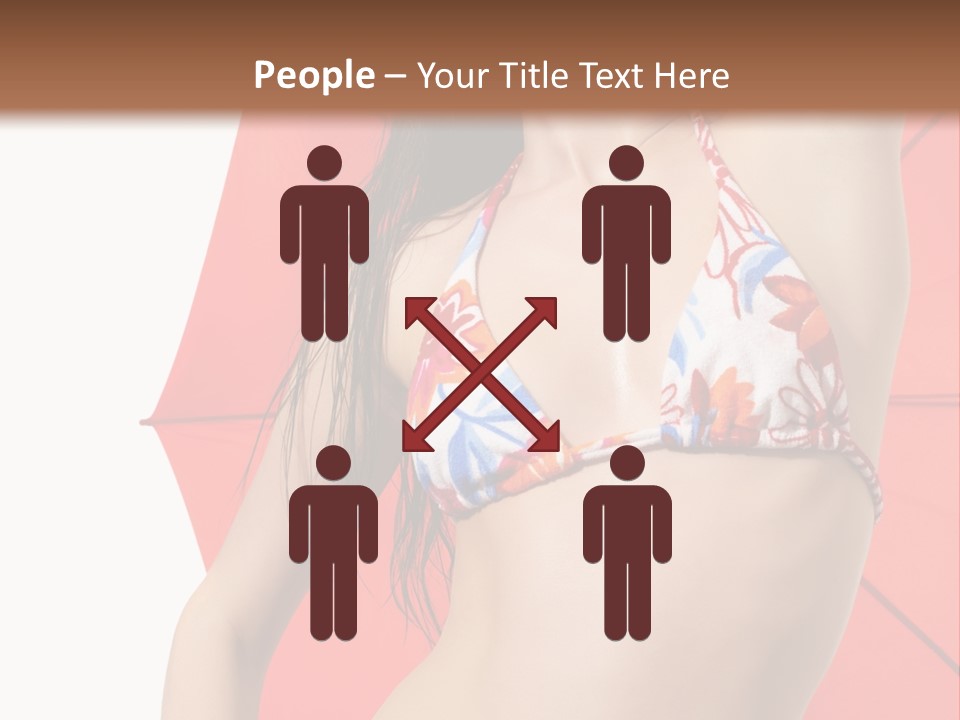 Swimwear Gorgeous Portrait PowerPoint Template