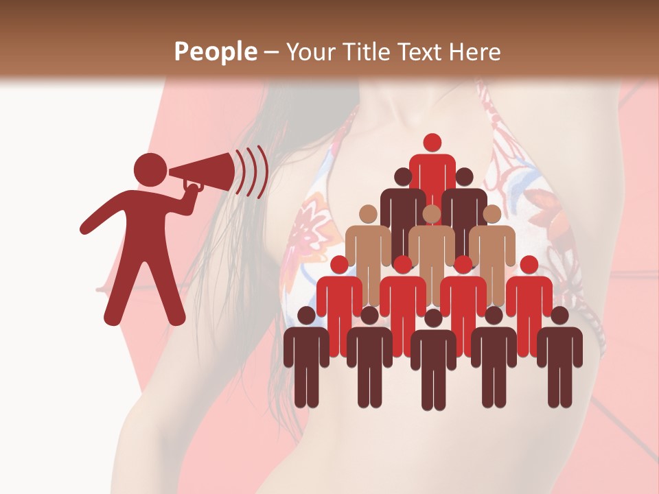 Swimwear Gorgeous Portrait PowerPoint Template