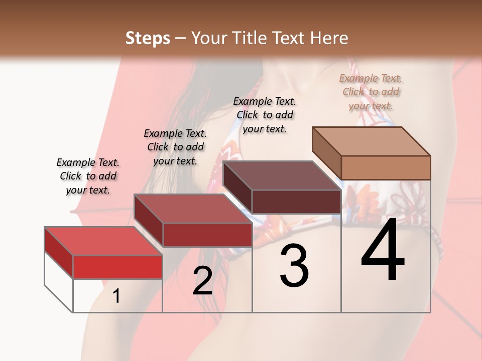 Swimwear Gorgeous Portrait PowerPoint Template