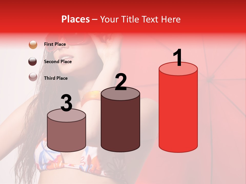 Umbrella Looking Person PowerPoint Template