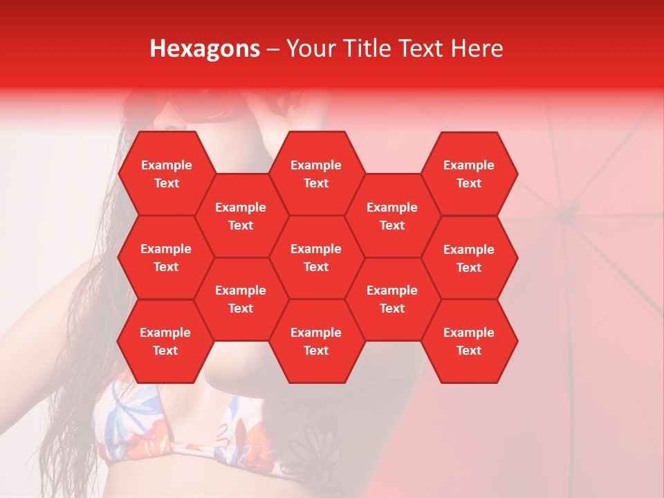 Umbrella Looking Person PowerPoint Template