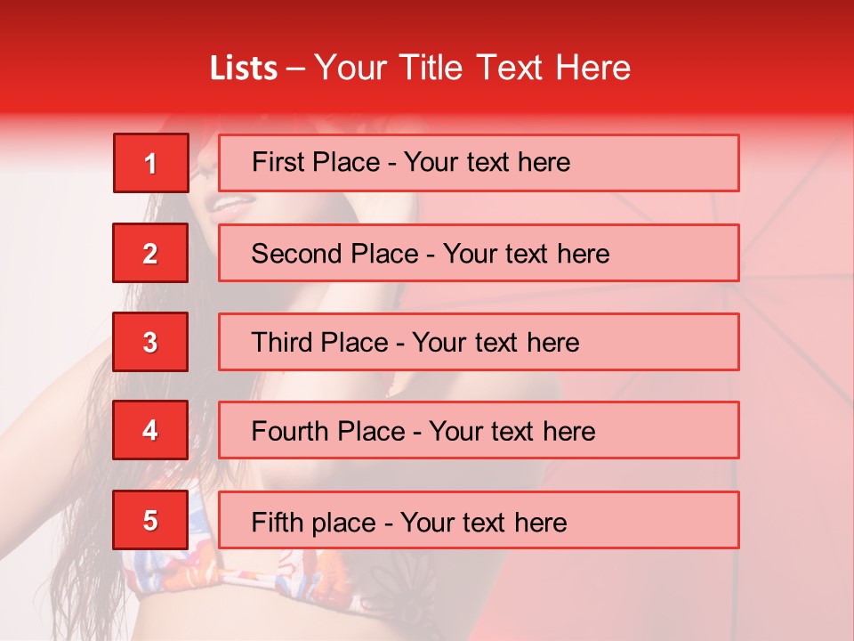 Umbrella Looking Person PowerPoint Template