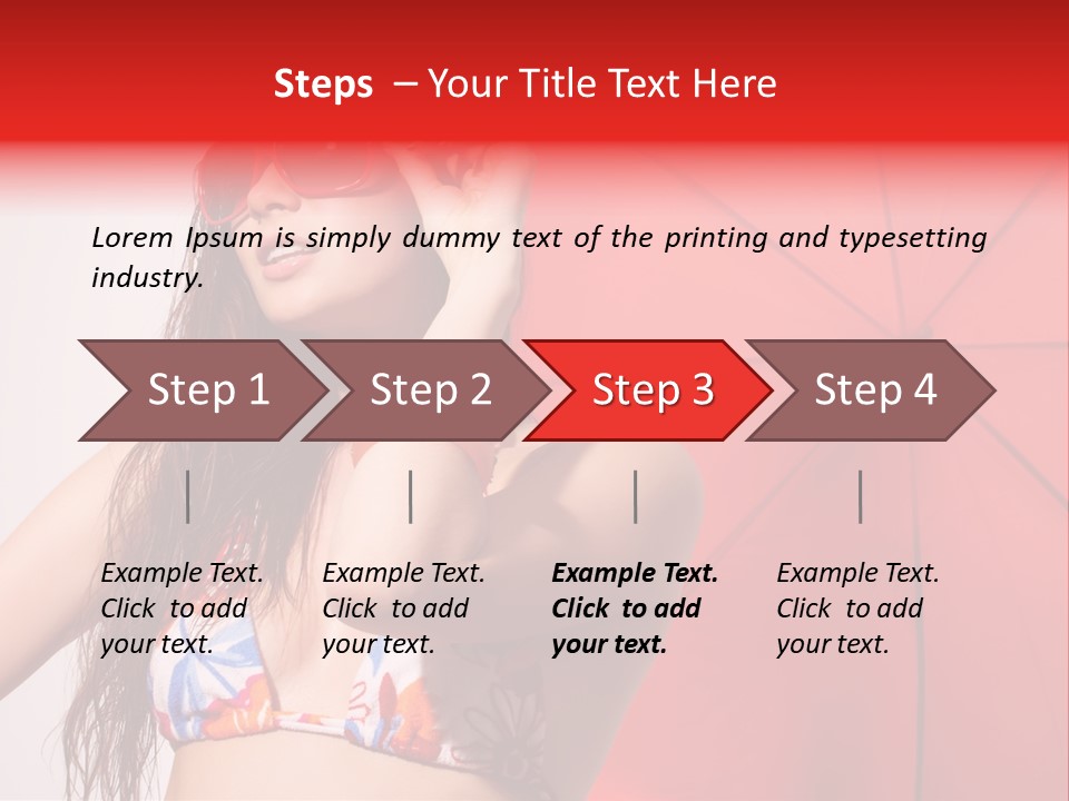 Umbrella Looking Person PowerPoint Template