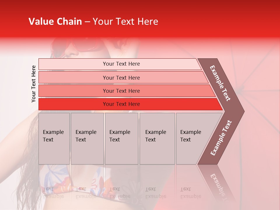 Umbrella Looking Person PowerPoint Template