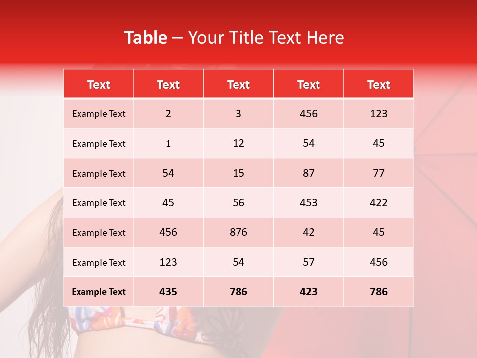 Umbrella Looking Person PowerPoint Template