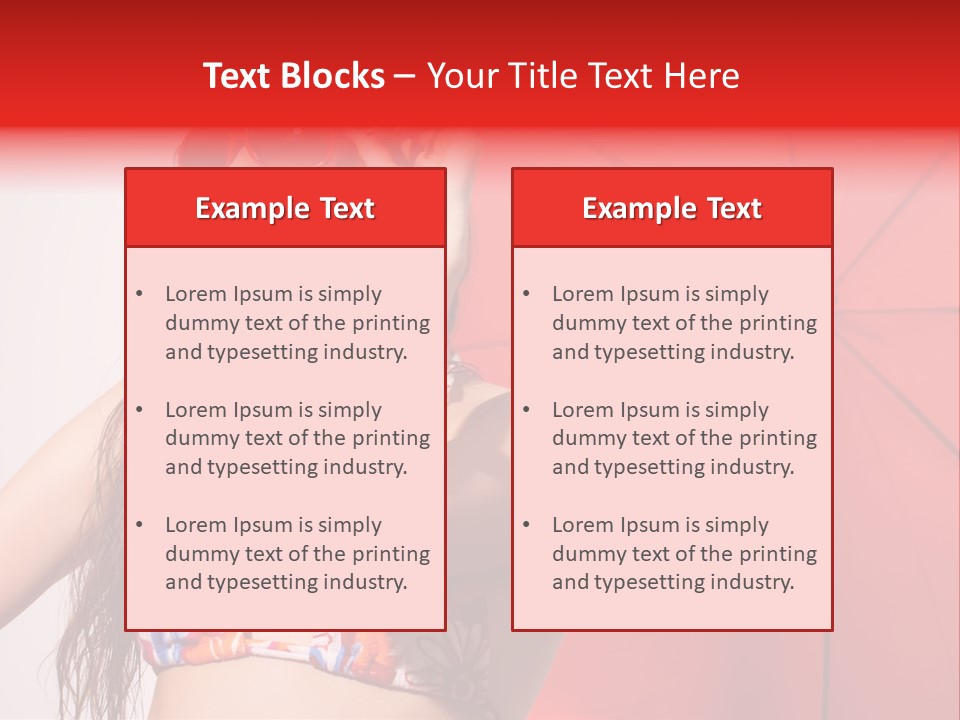 Umbrella Looking Person PowerPoint Template