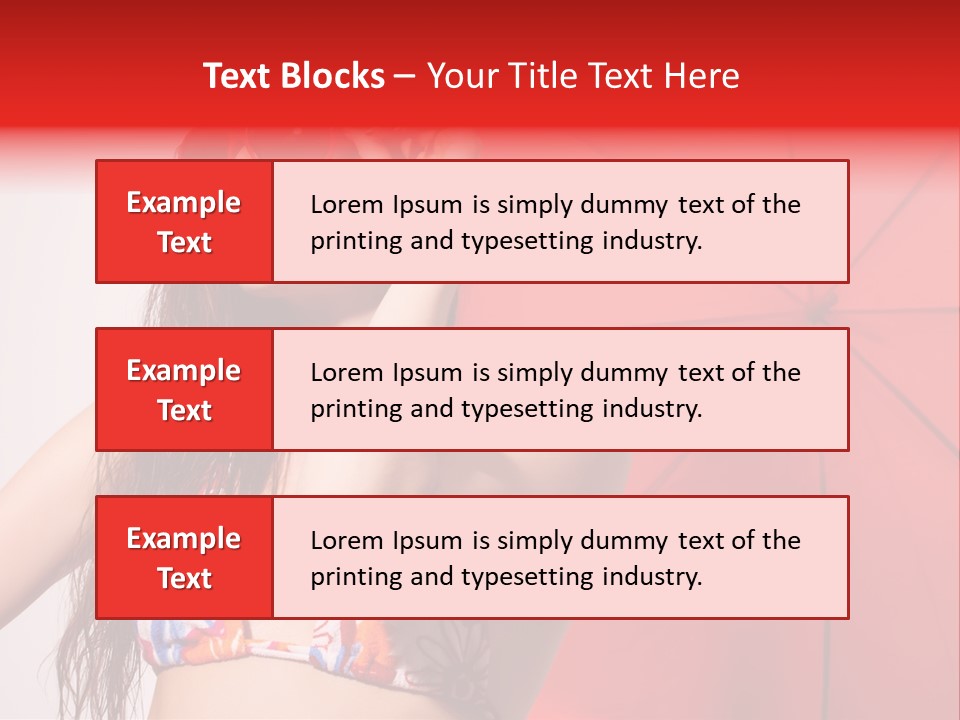 Umbrella Looking Person PowerPoint Template