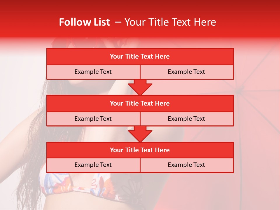 Umbrella Looking Person PowerPoint Template